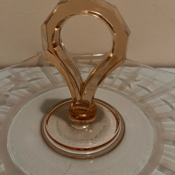 Pink Depression Glass Platter - Picture 5 of 5